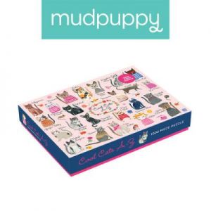 Mudpuppy - Puzzle rodzinne Koty 1000 elementów 8+