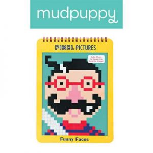 Mudpuppy - Kolorowanka piksele Śmieszne buźki
