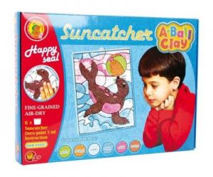 Witraż z foką do pokolorowania - kreatywna zabawka dla dzieci