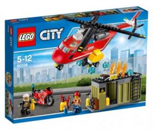 Klocki LEGO City Helikopter strażacki 60108