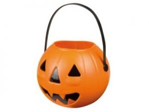 Kocioł Halloween dynia 14 x 17 cm