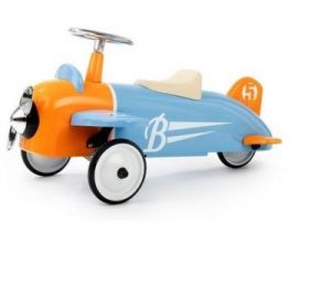 Jeździk metalowy dla dzieci Baghera Samolot Sky Blue Plane
