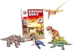 Puzzle 3D Dinozaury Świat - kreatywna zabawka dla dzieci