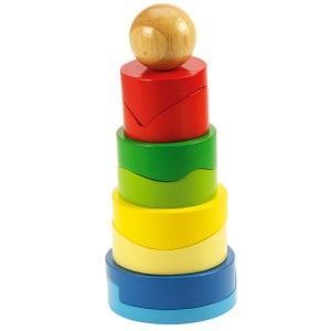 Sorter, Rozkładana Wieża z Okrągłych Klocków, do zabawy dla dzieci