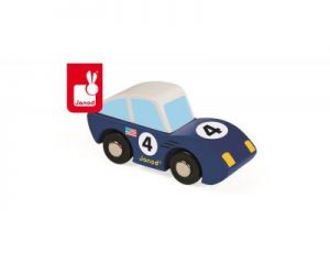 Janod, wyścigówka drewniana Roadster niebieska