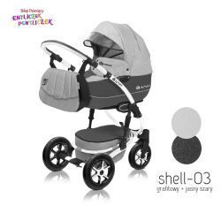 Wózek Babyactive Shell-Eko 3w1 FOTEL MAXI COSI CABRIOFIX