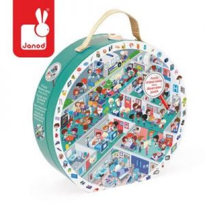 Puzzle obserwacyjne w walizce Szpital - zabawka dla dzieci
