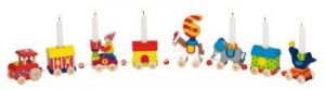 Pociąg z cyframi urodzinowymi dla dzieci od 1 do 10. CYRK