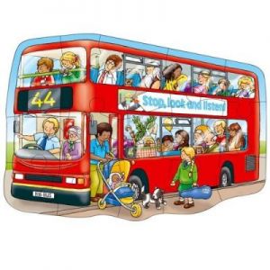 Układanka dla dzieci - Dwupiętrowy Autobus