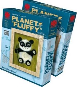 Obrazek wełniany Panda do kreatywnej zabawy dla dzieci