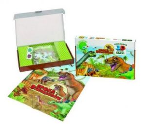 Układanka 3D Maxi Epoka Dinozaurów zabawka dla dzieci