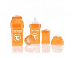 Butelka Twistshake anty-kolkowa 180ml pomarańczowa