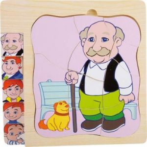 Puzzle Dziadek - Kreatywna układanka dla dzieci