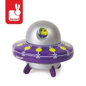 Statek UFO drewniany magnetyczny - zabawki dla dzieci
