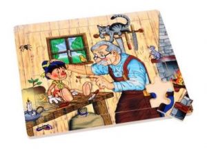 Puzzle dla dzieci - Pinokio i Gepetto