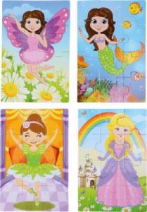 Puzzle Dziewczynki w przebraniach - 4 szt