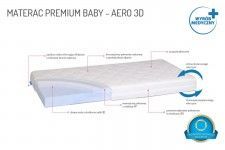 Materac do łóżeczka Premium Baby Aero 3D